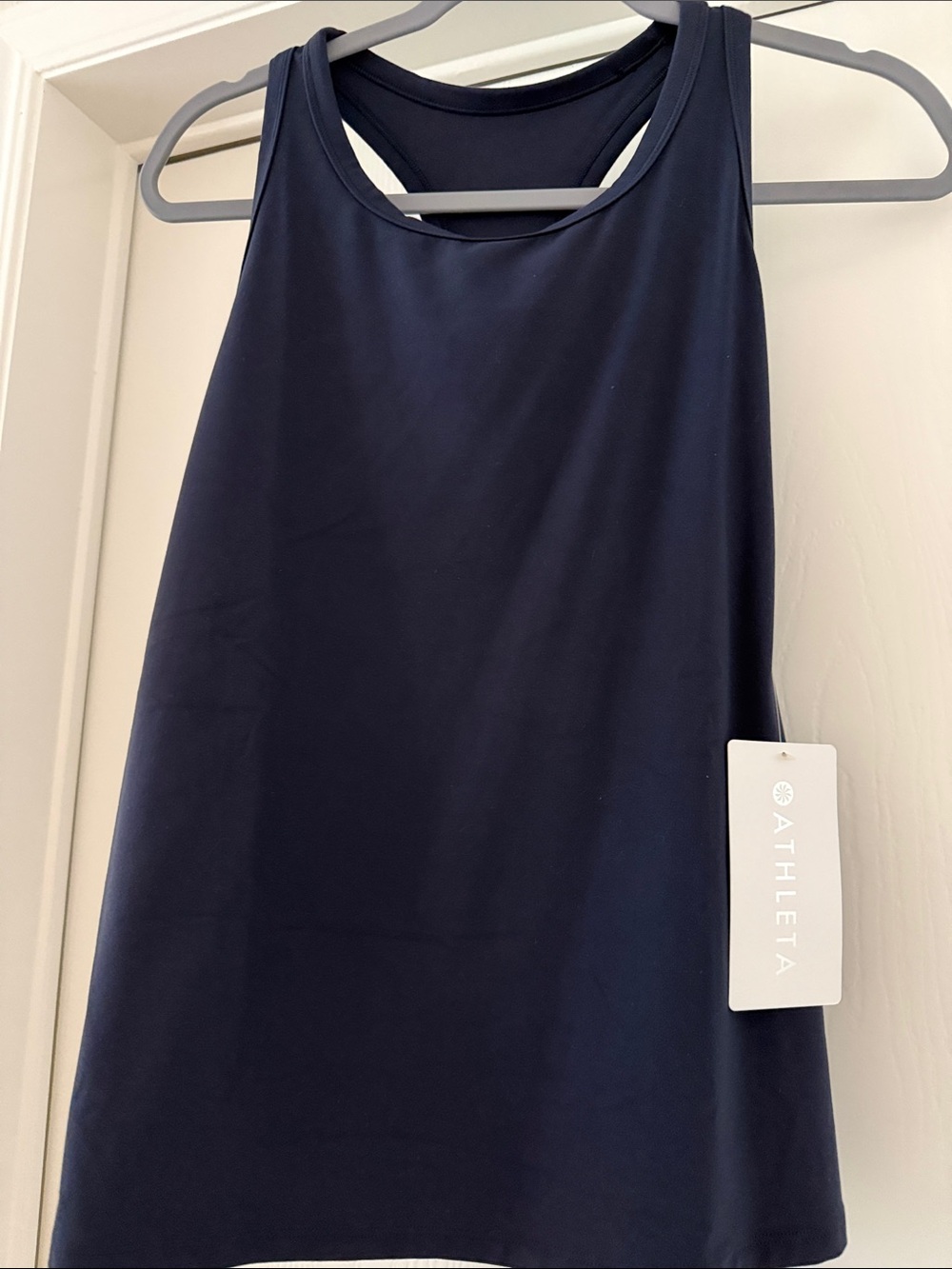 Athleta Navy Racerback Tank Top